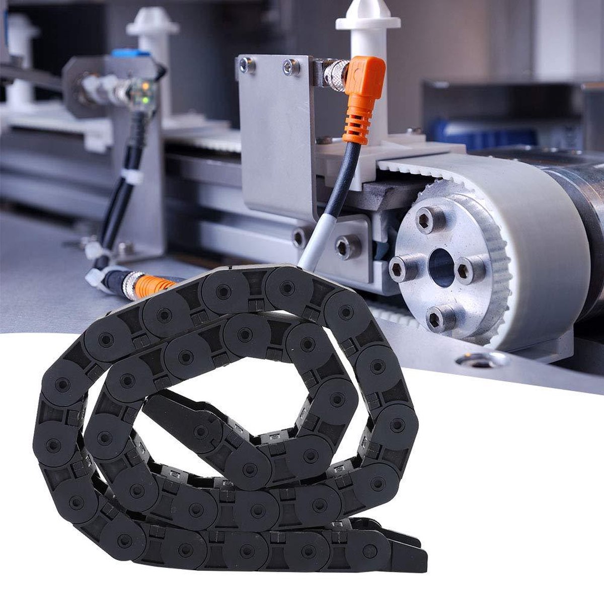 Nylon Kabelsleeve 18x25mm Zwart 1M voor 3D-printer CNC