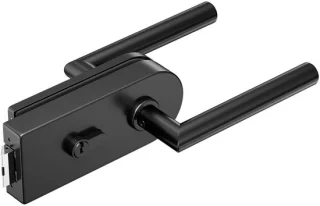 Omgoods glazen deurslot D-serie met stalen handgrepen