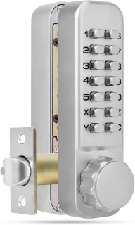 Onbekend merk Deur Cijferslot Mechanisch 30-60 mm Zilver
