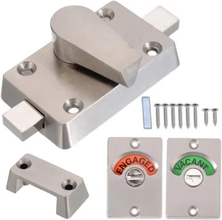 Privacy deurslot 62x42 mm - Zilver