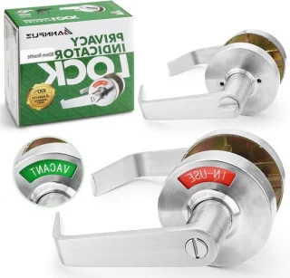 Privacy deurslot 80 mm rozet satijn nikkel