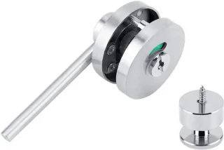 Privacy deurslot toilet - zilver