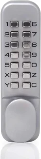 Pushbutton Deurslot Chroom