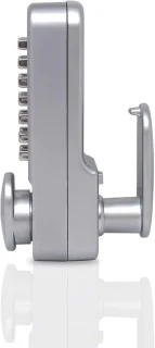 Pushbutton Deurslot Chroom