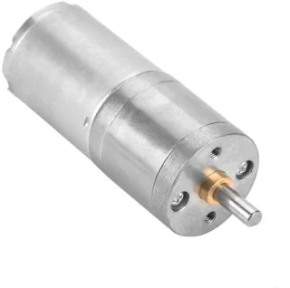 Reductiemotor DC 25 mm zilver
