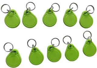 RFID-sleutelhanger - 10 stuks (groen)