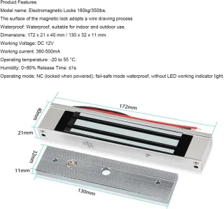 RFID Touchscreen Toegangscontrolesysteem Compleet
