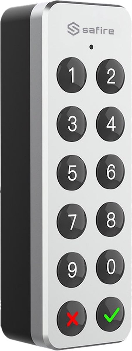 De Safire SF-SLKEYPAD-BT keypad voor SF-SMARTLOCK-BT en SF-SLRELAY-BT in één oogopslag