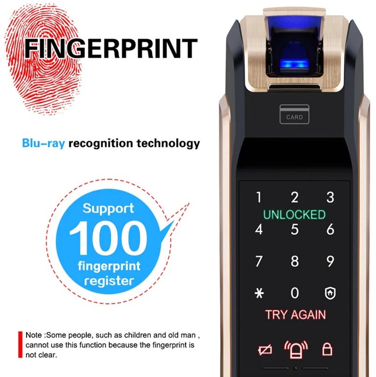 Wat vinden we goed aan de Samsung SHS-P718 Slim Digitaal Deurslot Goudkleur