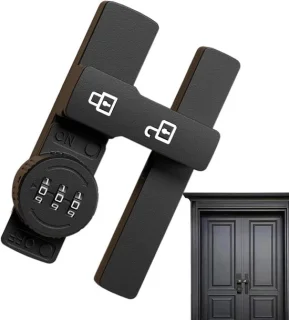 Schuurdeurvergrendeling - combinatieslot - zilver