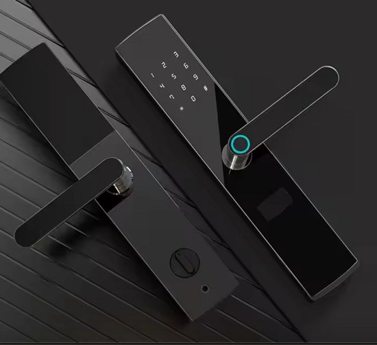 Selevie digitaal deurslot zwart met vingerprint