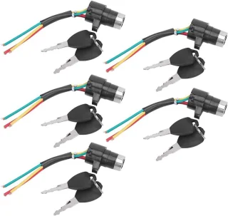 Set van 5 elektronische sloten voor fiets en scooter