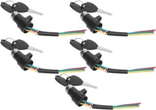 Set van 5 elektronische sloten voor fiets en scooter
