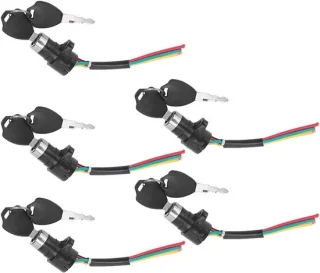Set van 5 elektronische sloten voor fiets en scooter
