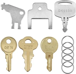 Set van 6 universele dispensersleutels