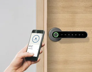 ShopVlot slim deurslot met toetsenbord en vingerafdrukscanner