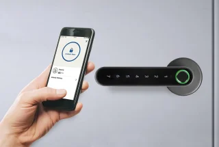 ShopVlot slim deurslot met toetsenbord en vingerafdrukscanner