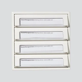Siedle TM 511-04 W Deurknopmodule 4-voudig wit