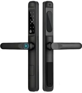 Slank deurslot smart lock elektrisch zwart