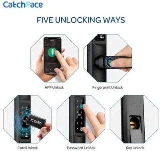 Slank deurslot Smart Lock zwart