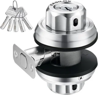 Sleutelloos deadbolt slot zilver