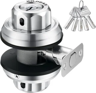 Sleutelloos deurslot E2 dimple keyway zilver