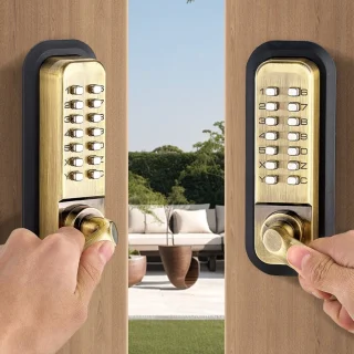 Sleutelloos mechanisch codeslot met deurklink