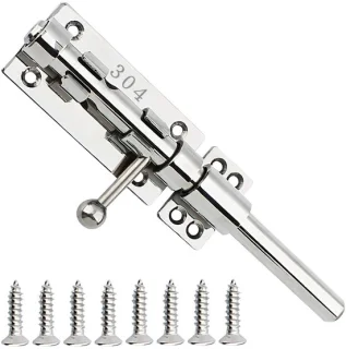 Sliding bar deurslot 20 cm - rvs
