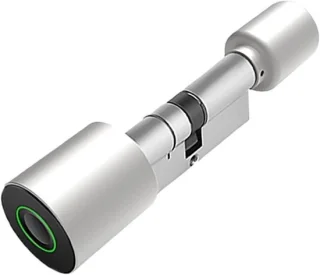 Slim biometrisch cilinderslot zilver