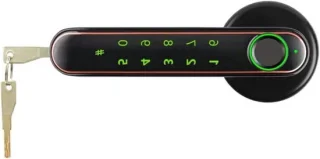 Slim biometrisch deurslot 60-70mm zwart