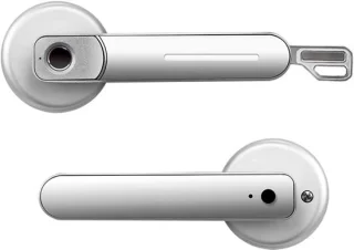 Slim biometrisch deurslot zilver