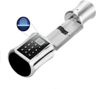 Slim biometrisch deurslot - zilver