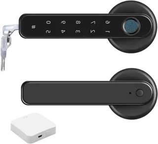 Slim biometrisch deurslot zwart