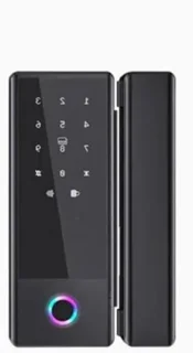 Slim deurgrendel biometrisch slot matzwart