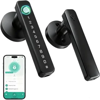 Slim deurslot 5-in-1, zwart