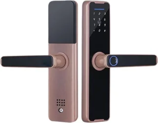 Slim deurslot - biometrisch slot - antiek rood