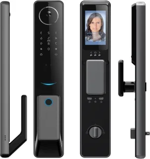 Slim deurslot biometrisch sluitwerk grijs