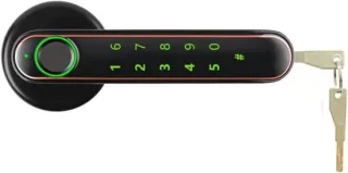 Slim deurslot biometrisch vingerafdruk zwart