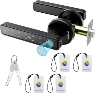 Slim deurslot biometrisch zwart