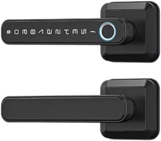 Slim deurslot - biometrisch - zwart