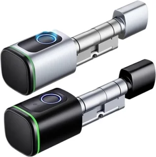 Slim deurslot cilinder zilver