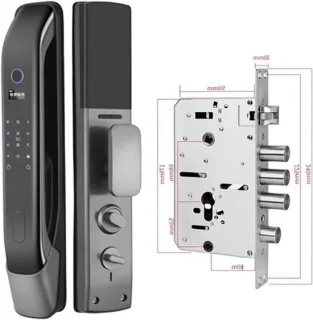 Slim deurslot digitaal grijs