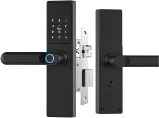 Slim deurslot - digitaal slot - 22x235mm - zwart