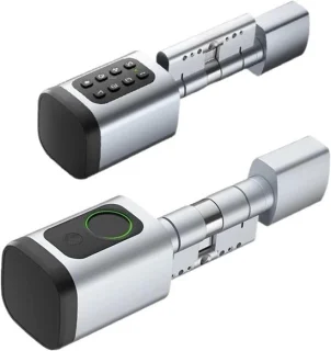 Slim deurslot - digitaal slot - zilver