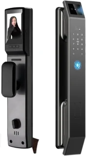 Slim deurslot digitaal zilver