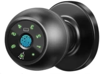 Slim Deurslot Digitale Deurklink 10 mm Zwart