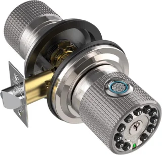Slim Deurslot Digitale Handgreep 17,8 cm Satijn Nikkel