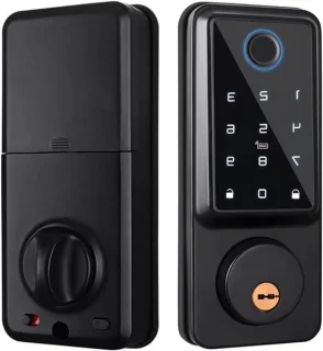 Slim deurslot elektronisch 10 mm Nero