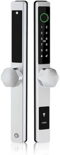 Slim deurslot elektronisch biometrisch zilver