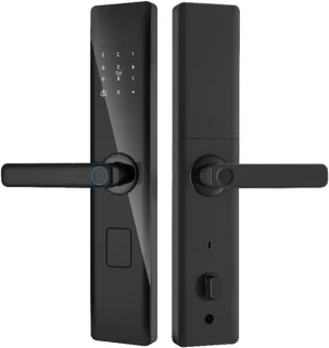 Slim deurslot elektronisch slot vingerafdruk matzwart